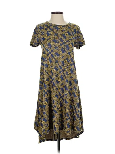 Pre-owned Lularoe Casual Dress In Blue
