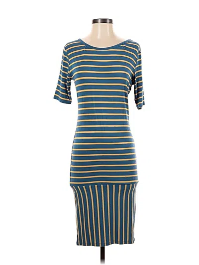 Pre-owned Lularoe Casual Dress In Blue