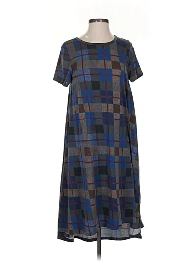 Pre-owned Lularoe Casual Dress In Blue