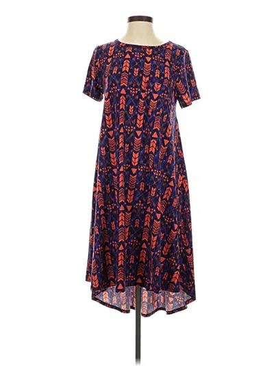 Pre-owned Lularoe Casual Dress In Blue