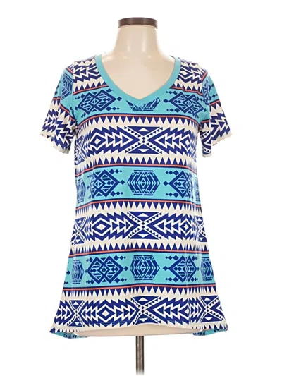 Pre-owned Lularoe Casual Dress In Blue