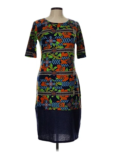 Pre-owned Lularoe Casual Dress In Blue