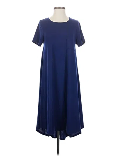Pre-owned Lularoe Casual Dress In Blue
