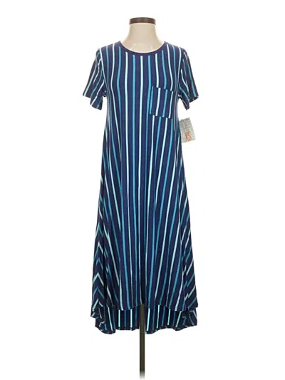Pre-owned Lularoe Casual Dress In Blue