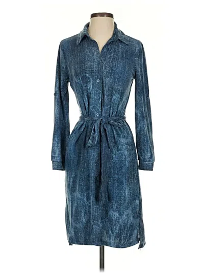 Pre-owned Lularoe Casual Dress In Blue