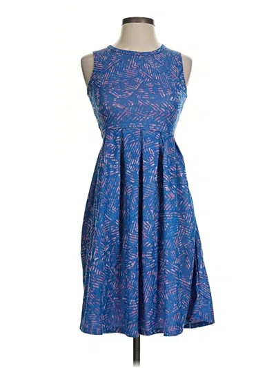 Pre-owned Lularoe Casual Dress In Blue