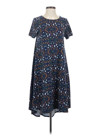 Pre-owned Lularoe Casual Dress In Blue