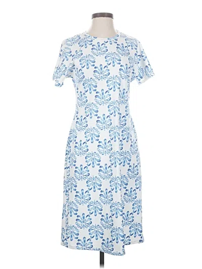 Pre-owned Lularoe Casual Dress In Blue