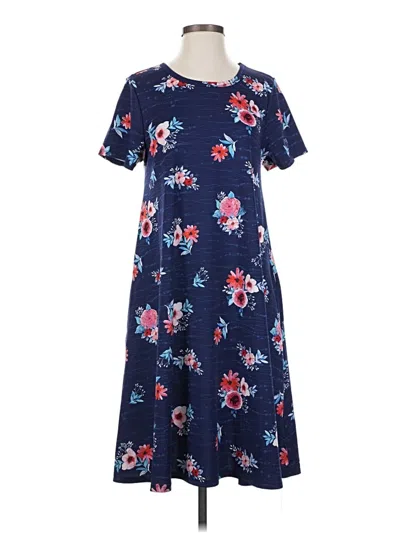Pre-owned Lularoe Casual Dress In Blue