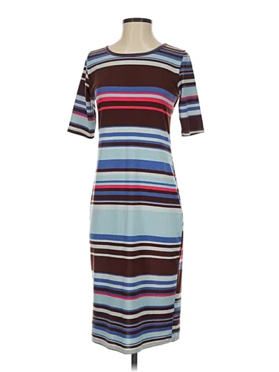 Pre-owned Lularoe Casual Dress In Blue