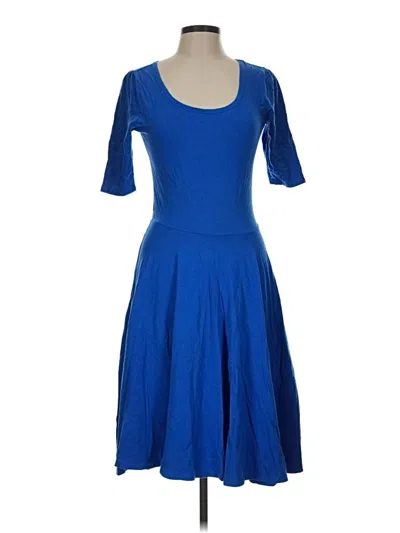 Pre-owned Lularoe Casual Dress In Blue
