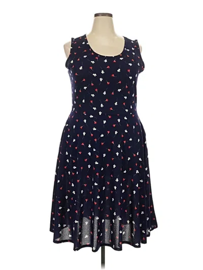 Pre-owned Lularoe Casual Dress In Blue