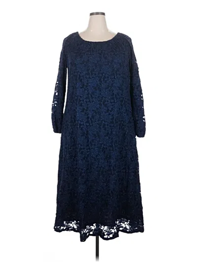 Pre-owned Lularoe Casual Dress In Blue