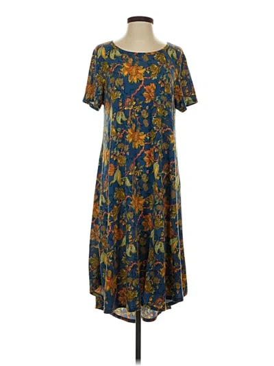 Pre-owned Lularoe Casual Dress In Blue