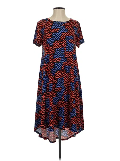 Pre-owned Lularoe Casual Dress In Blue