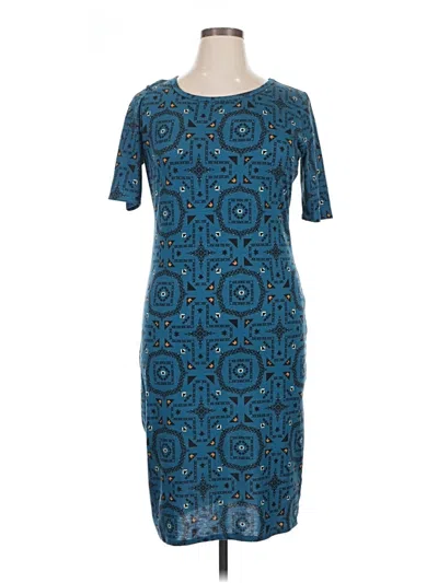Pre-owned Lularoe Casual Dress In Blue