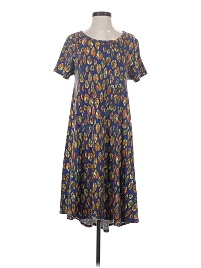 Pre-owned Lularoe Casual Dress In Blue