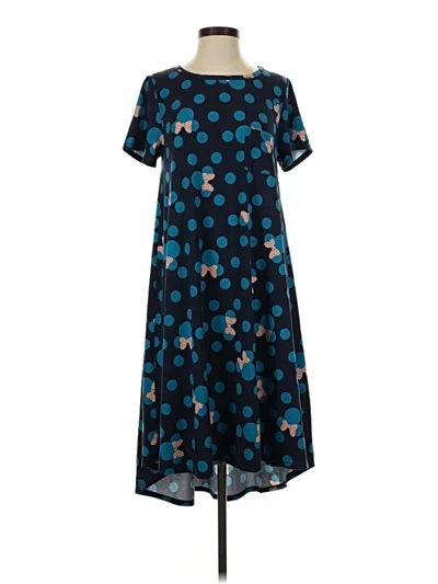 Pre-owned Lularoe Casual Dress In Blue