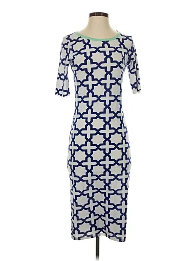 Pre-owned Lularoe Casual Dress In Blue