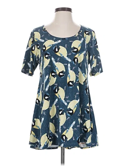 Pre-owned Lularoe Casual Dress In Blue