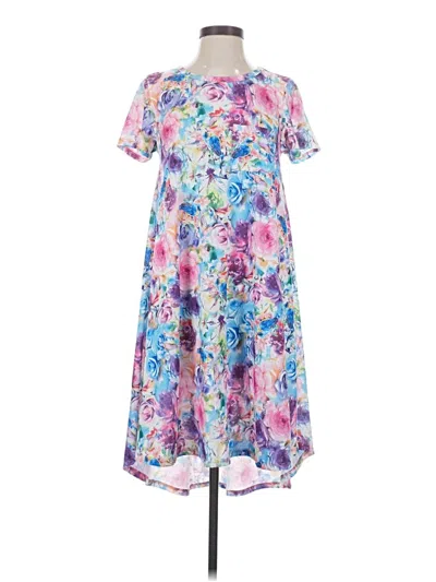 Pre-owned Lularoe Casual Dress In Blue
