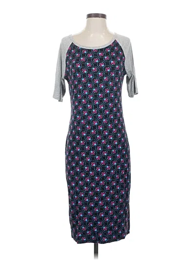 Pre-owned Lularoe Casual Dress In Blue