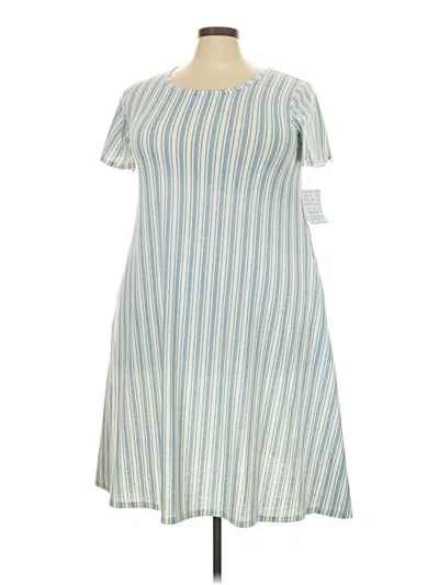 Pre-owned Lularoe Casual Dress In Blue