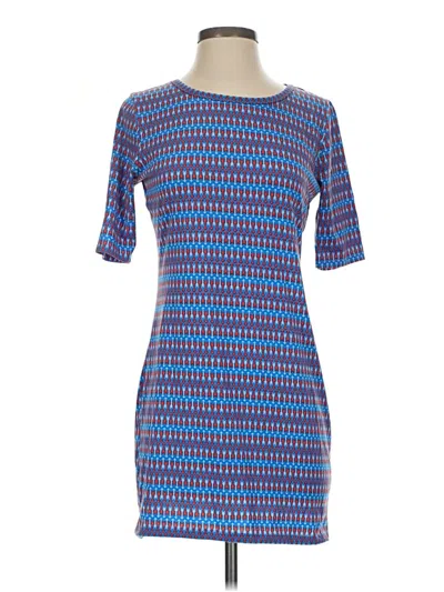 Pre-owned Lularoe Casual Dress In Blue