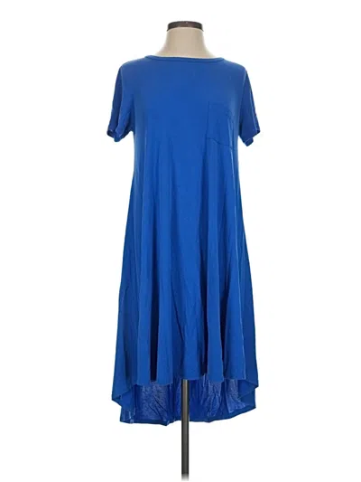 Pre-owned Lularoe Casual Dress In Blue