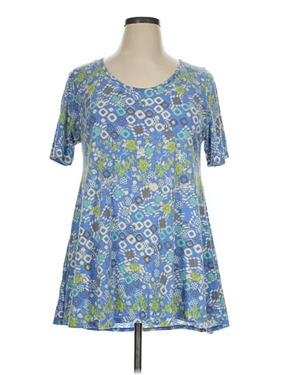 Pre-owned Lularoe Casual Dress In Blue