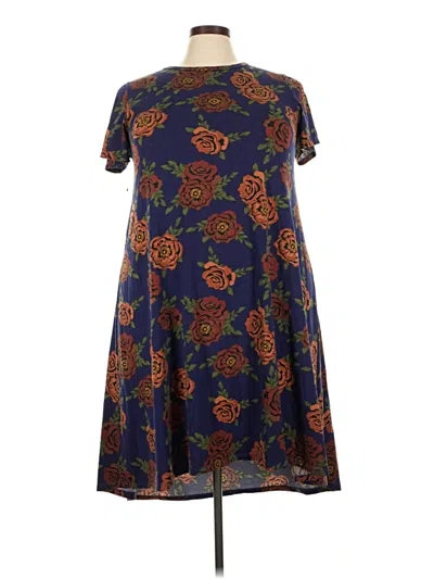 Pre-owned Lularoe Casual Dress In Blue