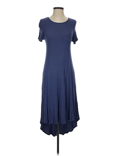 Pre-owned Lularoe Casual Dress In Blue