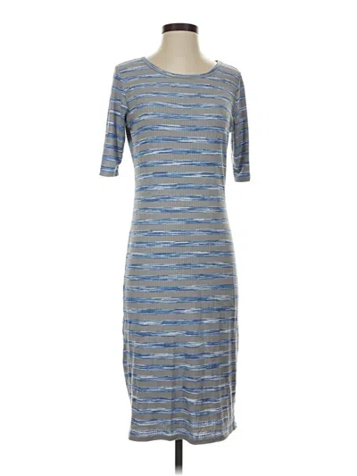 Pre-owned Lularoe Casual Dress In Blue