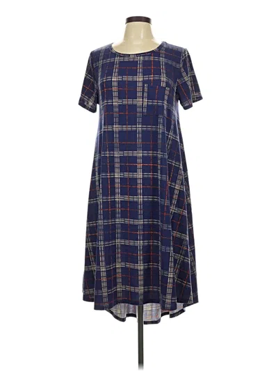 Pre-owned Lularoe Casual Dress In Blue