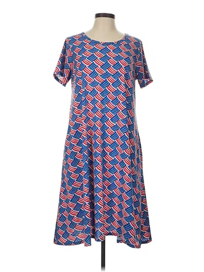 Pre-owned Lularoe Casual Dress In Blue