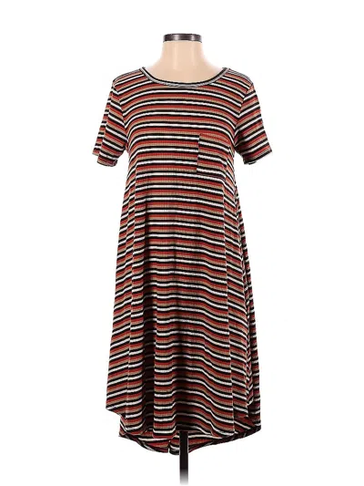 Pre-owned Lularoe Casual Dress In Brown
