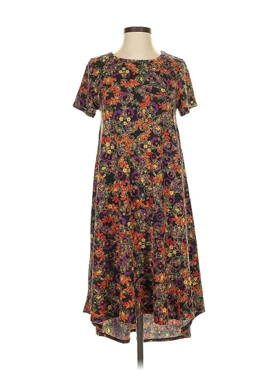 Pre-owned Lularoe Casual Dress In Brown