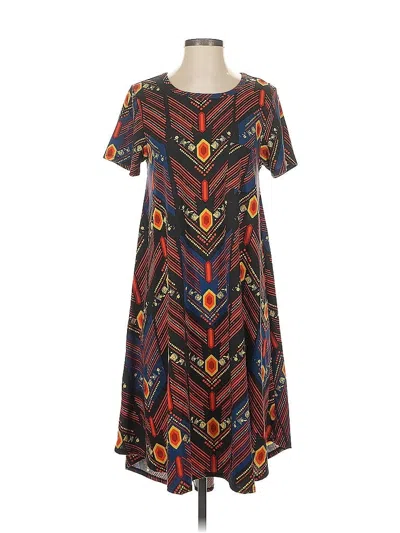 Pre-owned Lularoe Casual Dress In Brown