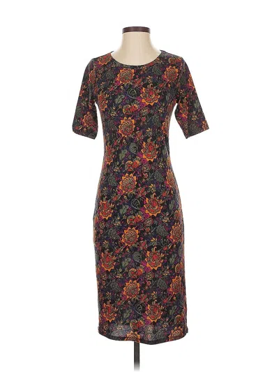 Pre-owned Lularoe Casual Dress In Brown