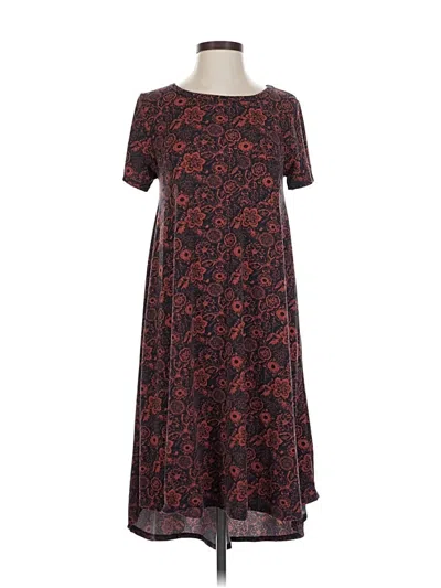Pre-owned Lularoe Casual Dress In Brown