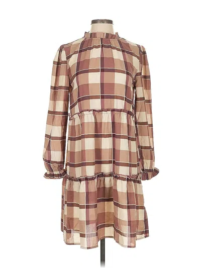 Pre-owned Lularoe Casual Dress In Brown