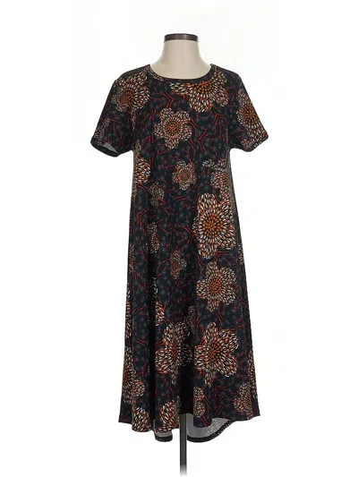 Pre-owned Lularoe Casual Dress In Brown