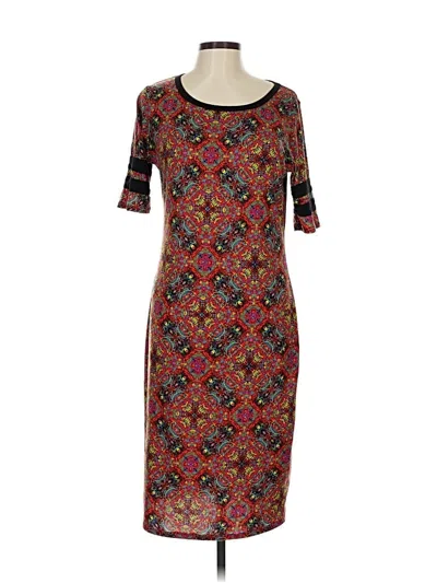 Pre-owned Lularoe Casual Dress In Brown