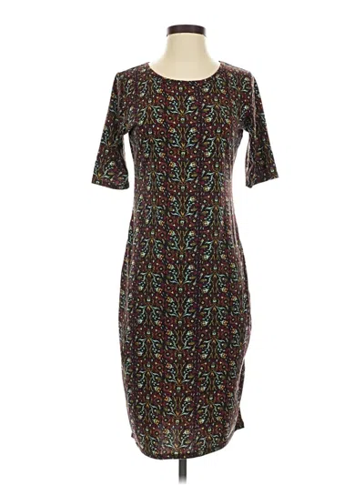 Pre-owned Lularoe Casual Dress In Brown