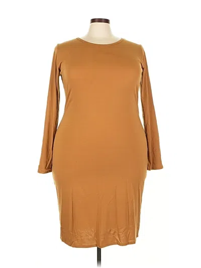 Pre-owned Lularoe Casual Dress In Brown