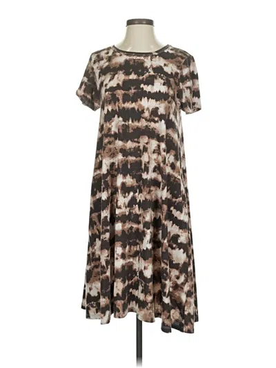 Pre-owned Lularoe Casual Dress In Brown