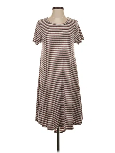 Pre-owned Lularoe Casual Dress In Brown
