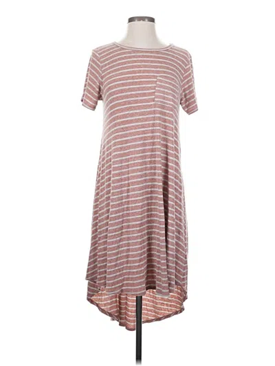 Pre-owned Lularoe Casual Dress In Brown