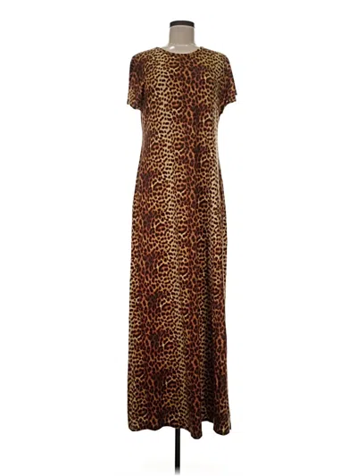 Pre-owned Lularoe Casual Dress In Brown