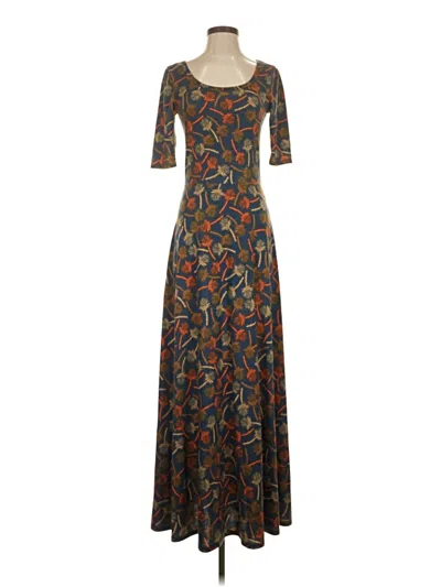 Pre-owned Lularoe Casual Dress In Brown